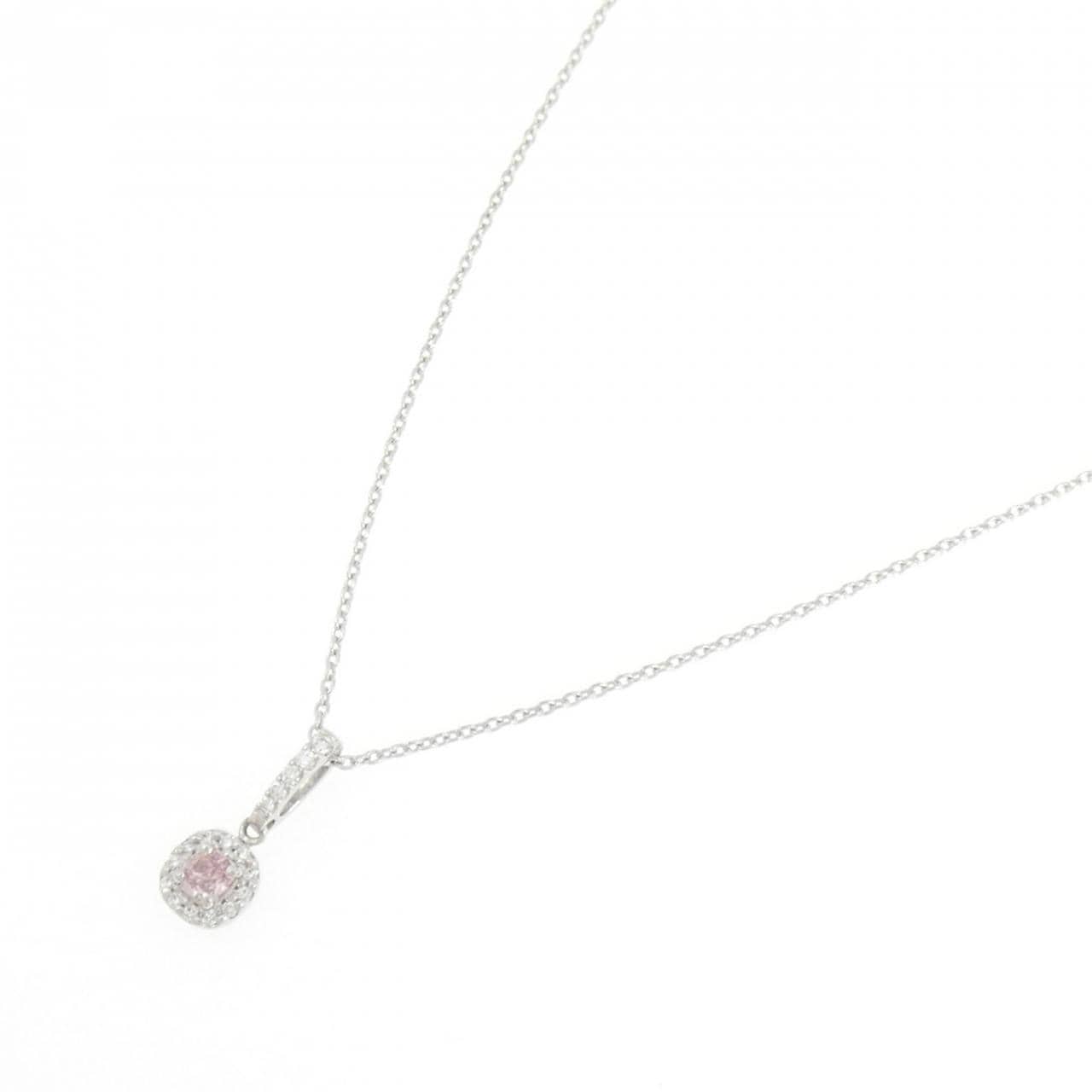 PT900/PT850 ダイヤモンド ネックレス 0.130CT FIPP SI1 ファンシーカット