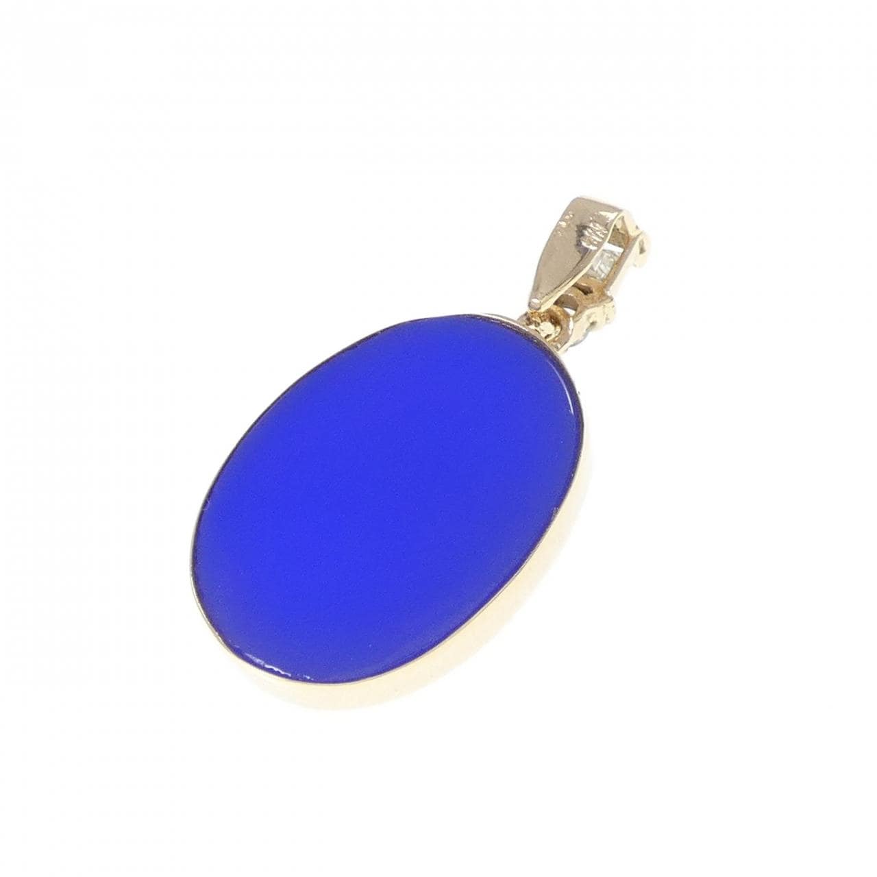 K18YG ホース メノウカメオ ペンダント