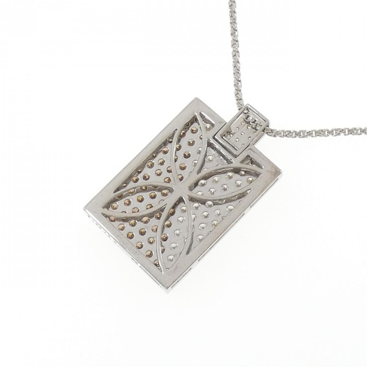 K18WG/K18BG ダイヤモンド ネックレス 3.25CT