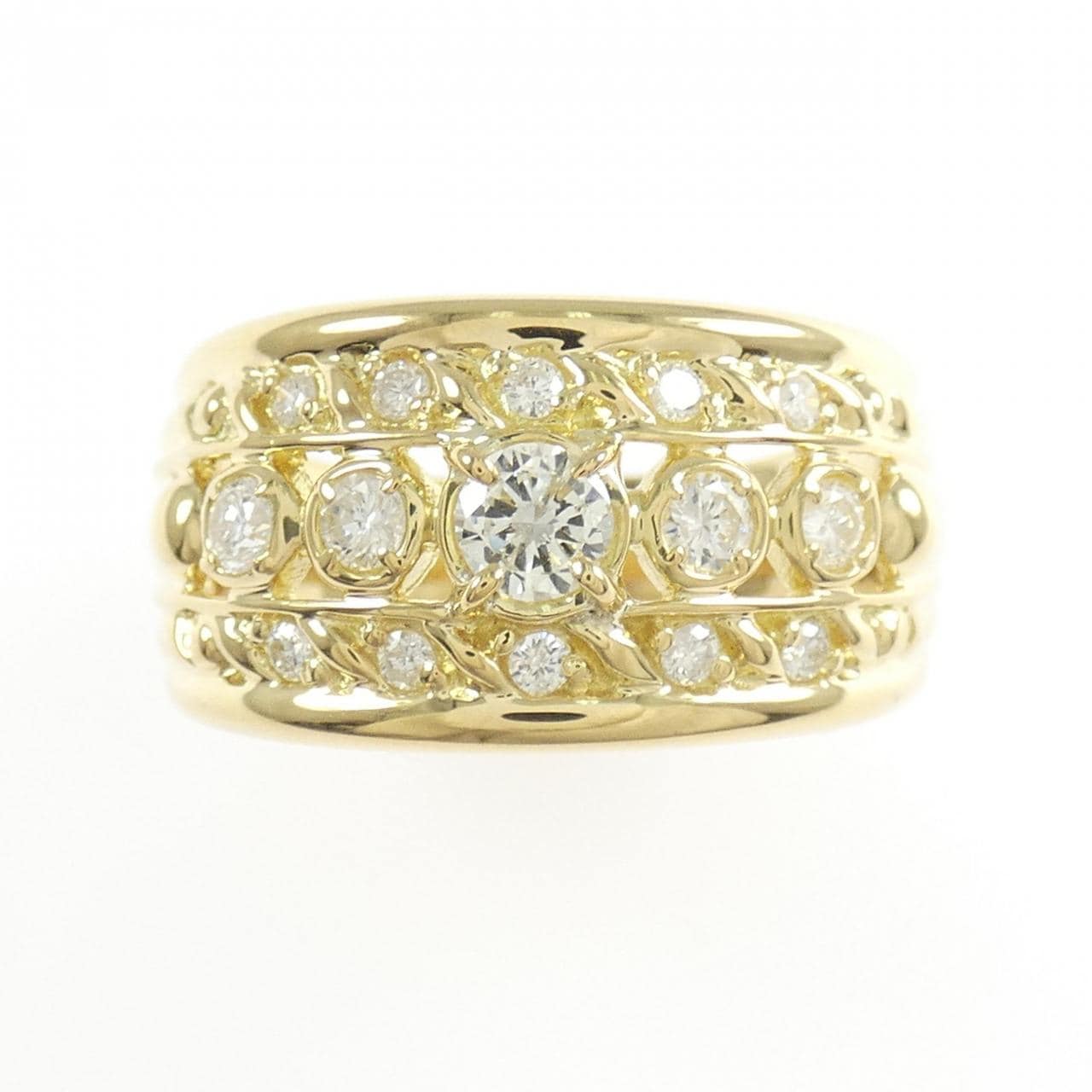 K18YG ダイヤモンド リング 0.52CT