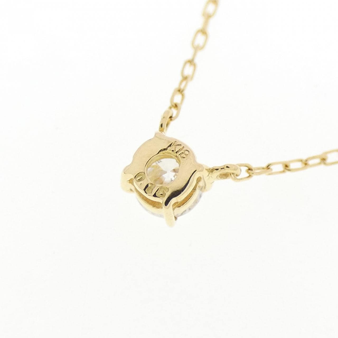 K18YG ダイヤモンド ネックレス 0.15CT