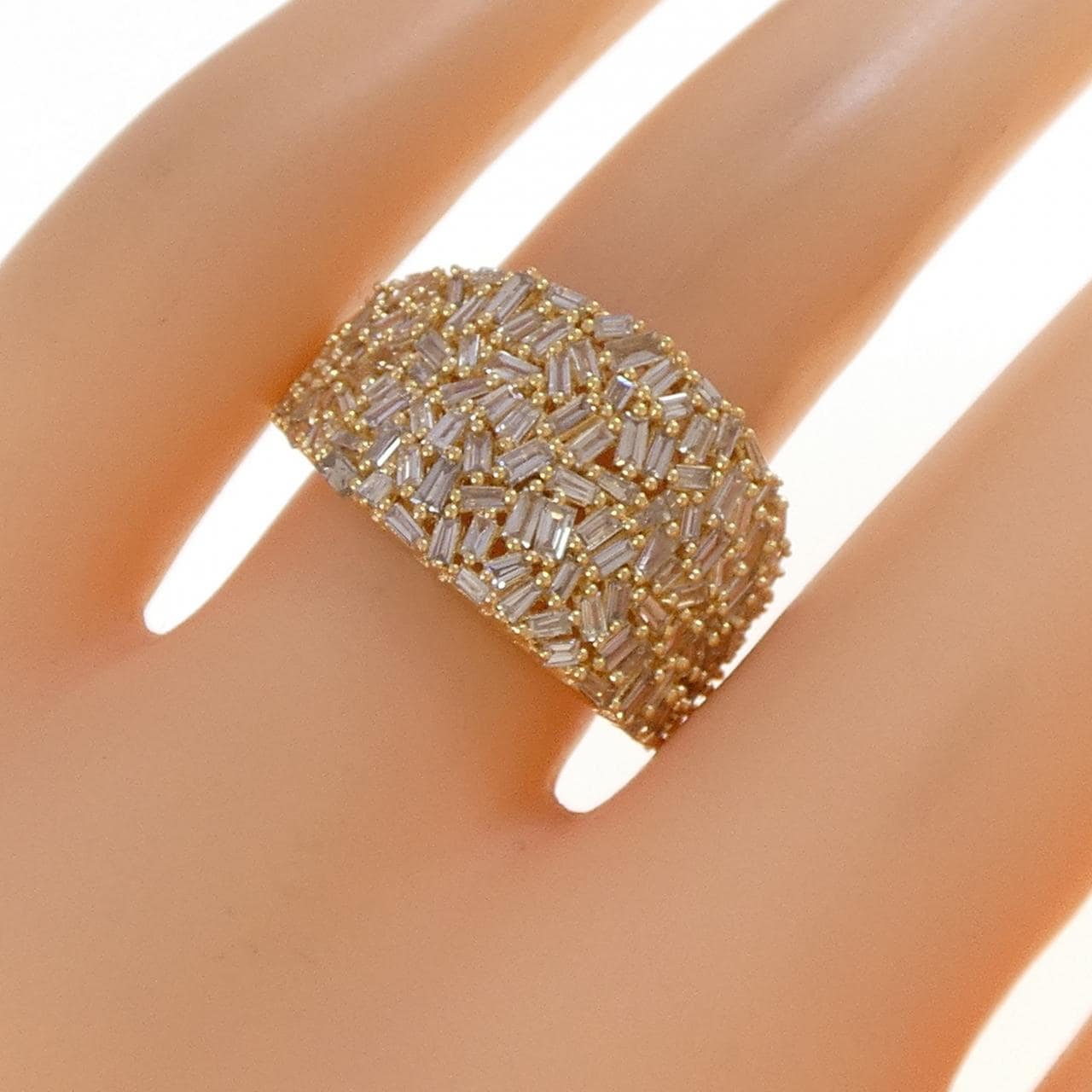 K18YG ダイヤモンド リング 1.40CT