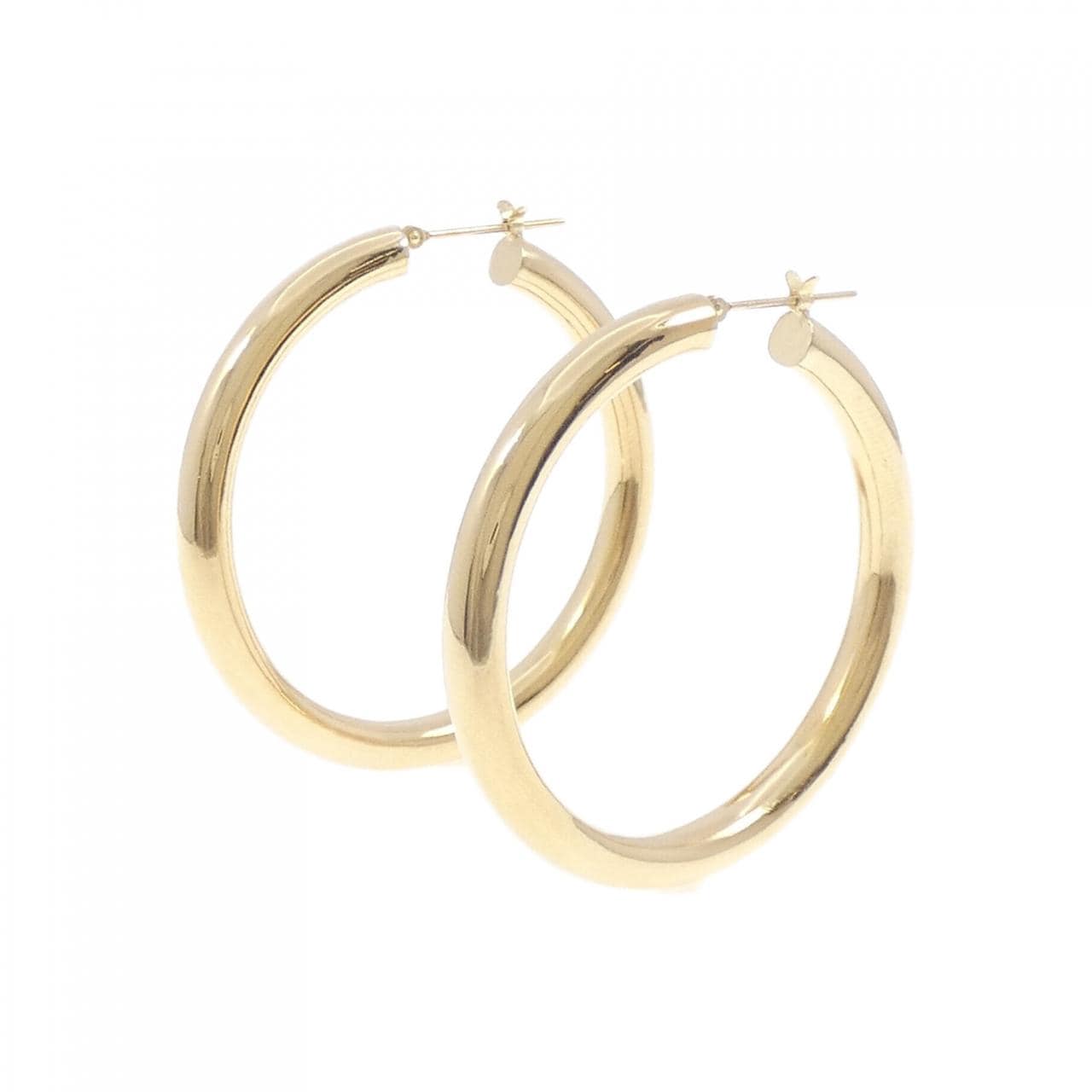 [BRAND NEW] K18YG hoop earrings