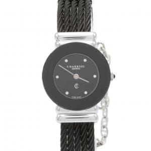 【ノーメンテナンス還元価格】フィリップシャリオール サントロペノワール･6P 028BN SS クォーツ