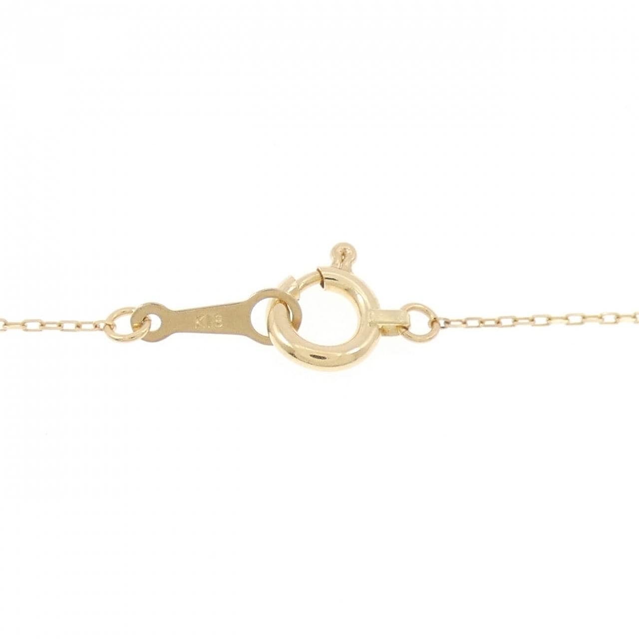 K18YG Garnet necklace