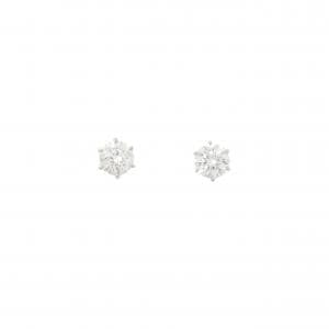 【リメイク】PT900/ST ダイヤモンド ピアス 0.503CT 0.507CT D VS1-2 EXT-VG