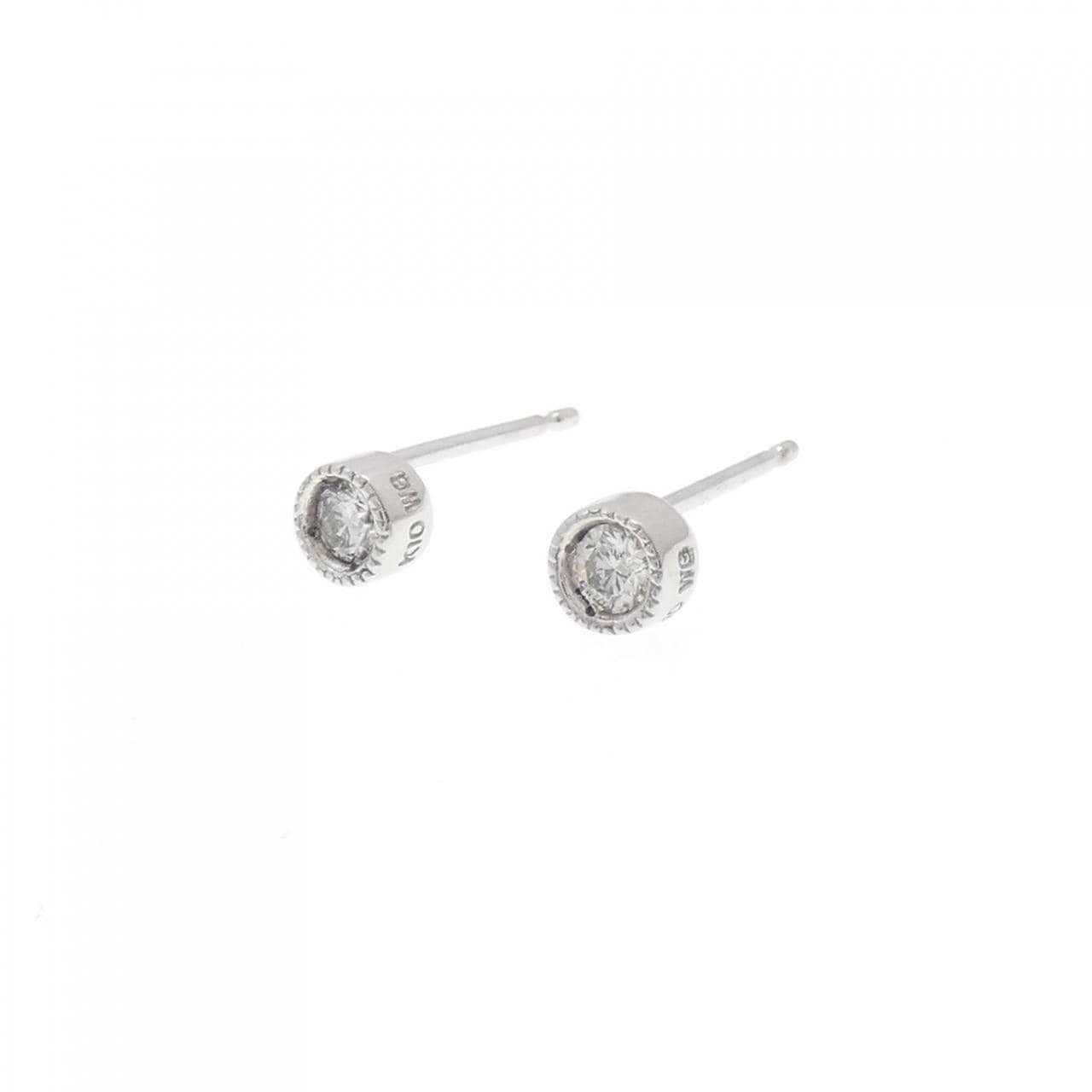 クミキョク ダイヤモンド ピアス 0.10CT