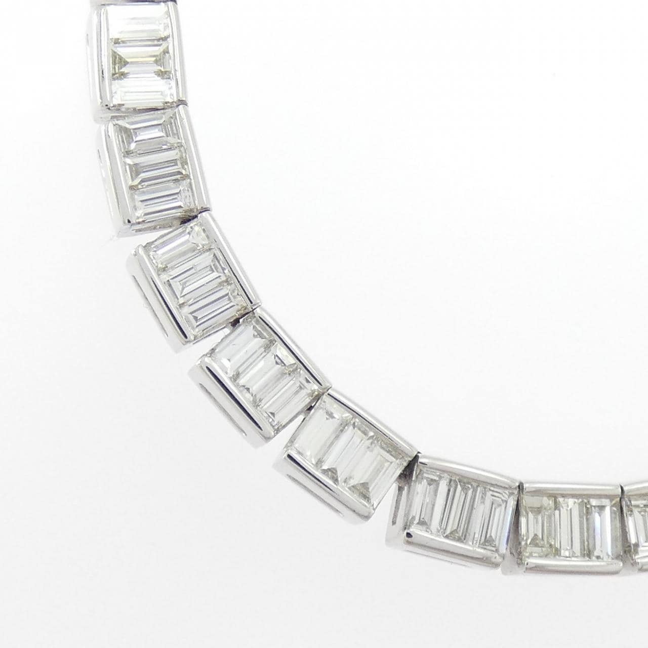 K18WG ダイヤモンド ネックレス 4.50CT