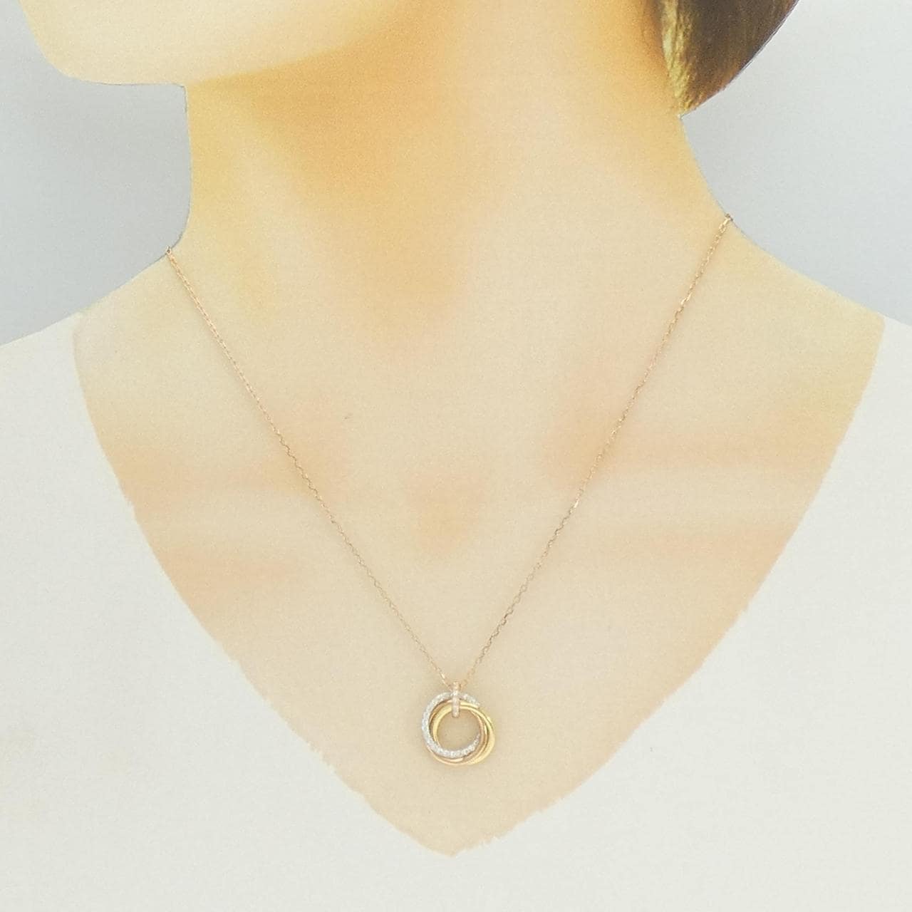 カルティエ トリニティ ネックレス