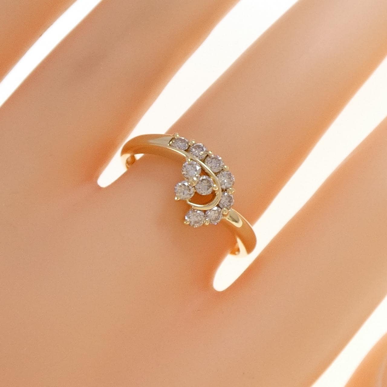 K18YG ダイヤモンド リング 0.50CT