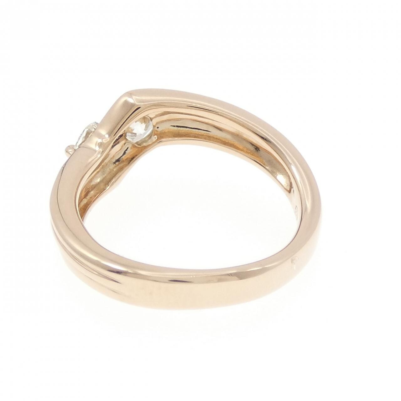 K18PG ダイヤモンド リング 0.41CT