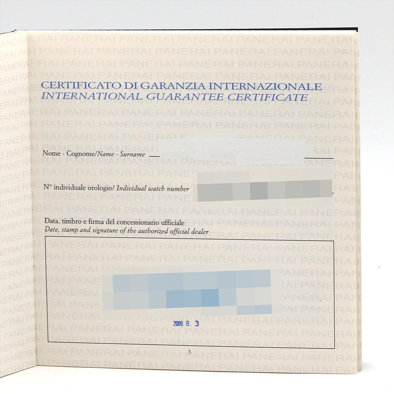 パネライ ルミノールマリーナ1950 3DAYS PAM00312 SS 自動巻