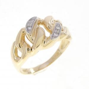 K18YG/PT900 ダイヤモンド リング 0.03CT