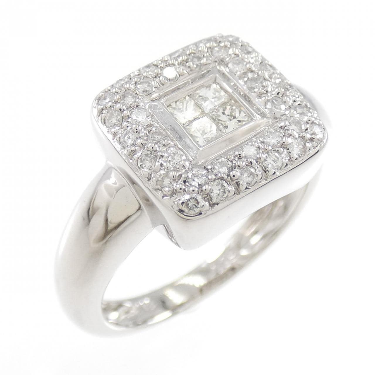 K18WG ダイヤモンド リング 0.39CT