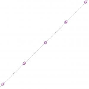 K18WG サファイヤ ブレスレット 0.98CT