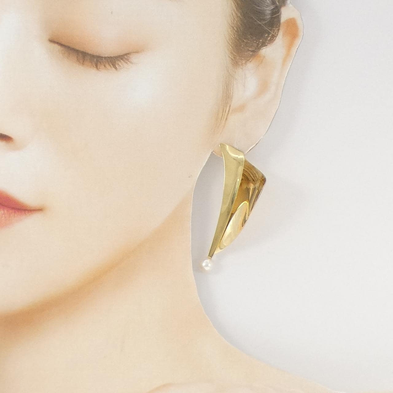 18KTYG アコヤパール ピアス 6.2mm