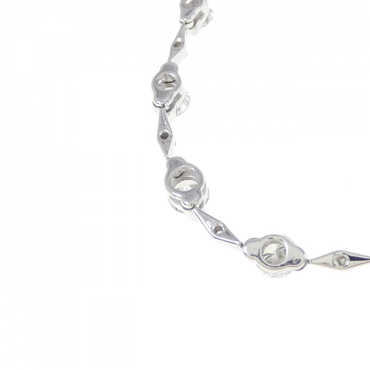 K18WG ダイヤモンド ネックレス 3.06CT