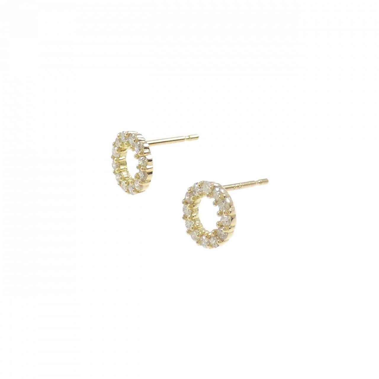 [BRAND NEW] K18YG Diamond earrings 0.20CT