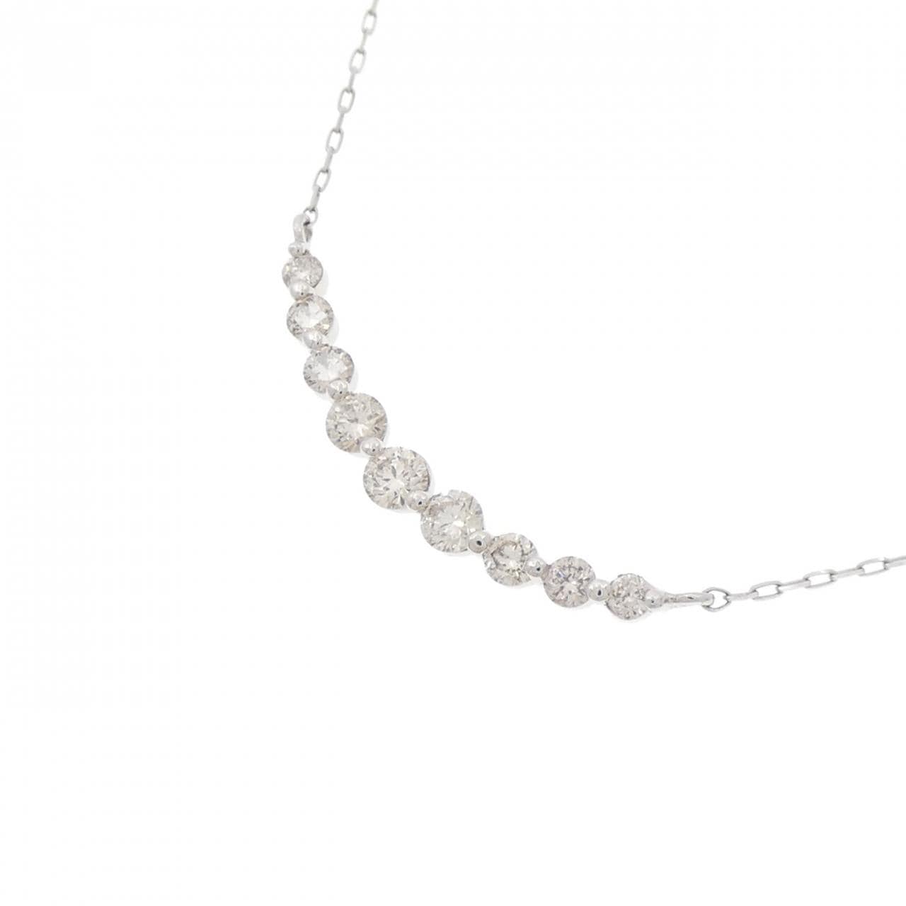 【新品】PT900 ダイヤモンド ネックレス 0.30CT