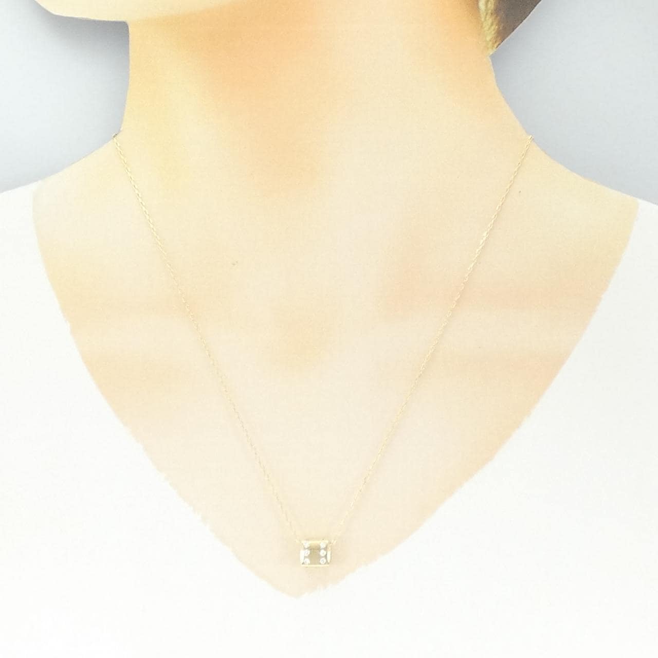 585YG/K18YG ダイヤモンド ネックレス