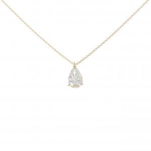 【リメイク】K18YG ダイヤモンド ネックレス 1.038CT H SI2 ペアシェイプ
