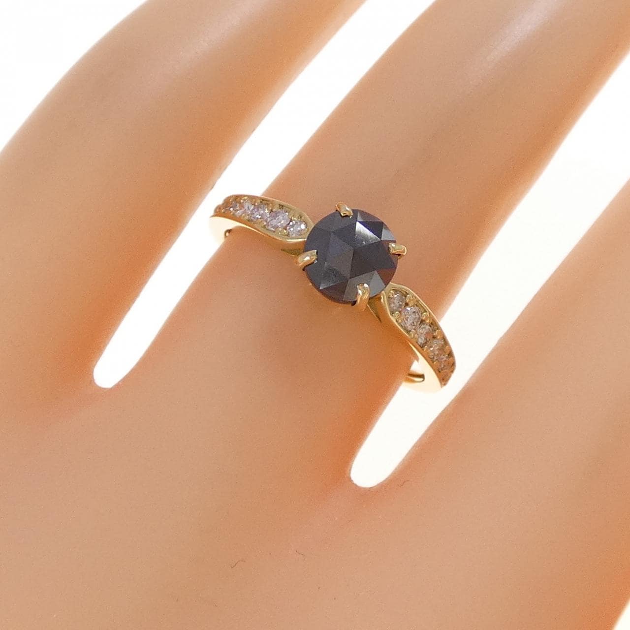 K18YG ダイヤモンド リング 0.80CT