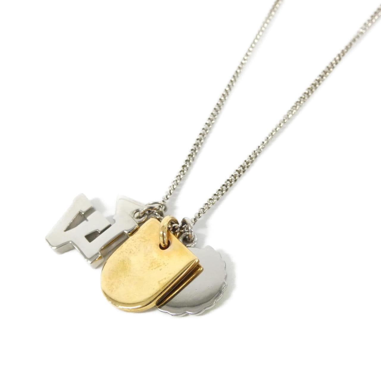 ルイヴィトン コリエ チャームズ LVリーグ LVイニシャル M61996 ネックレス