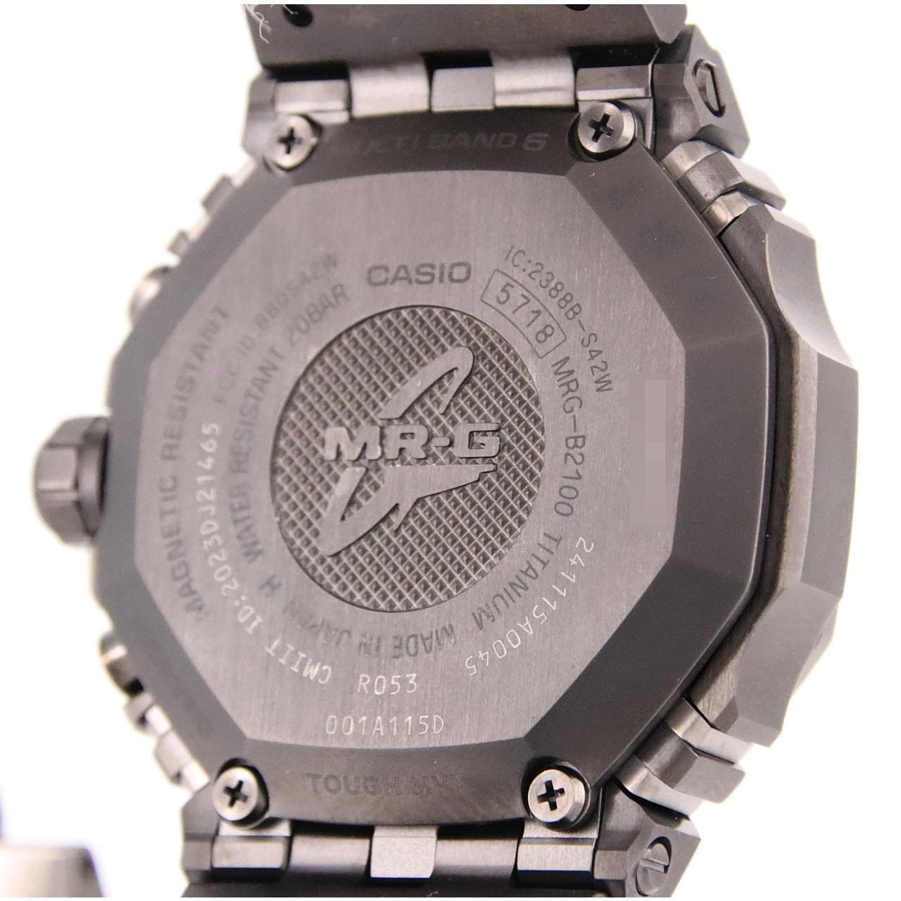 カシオ G-SHOCK･MR-G 電波時計 MRG-B2100B-1AJR TI ソーラークォーツ