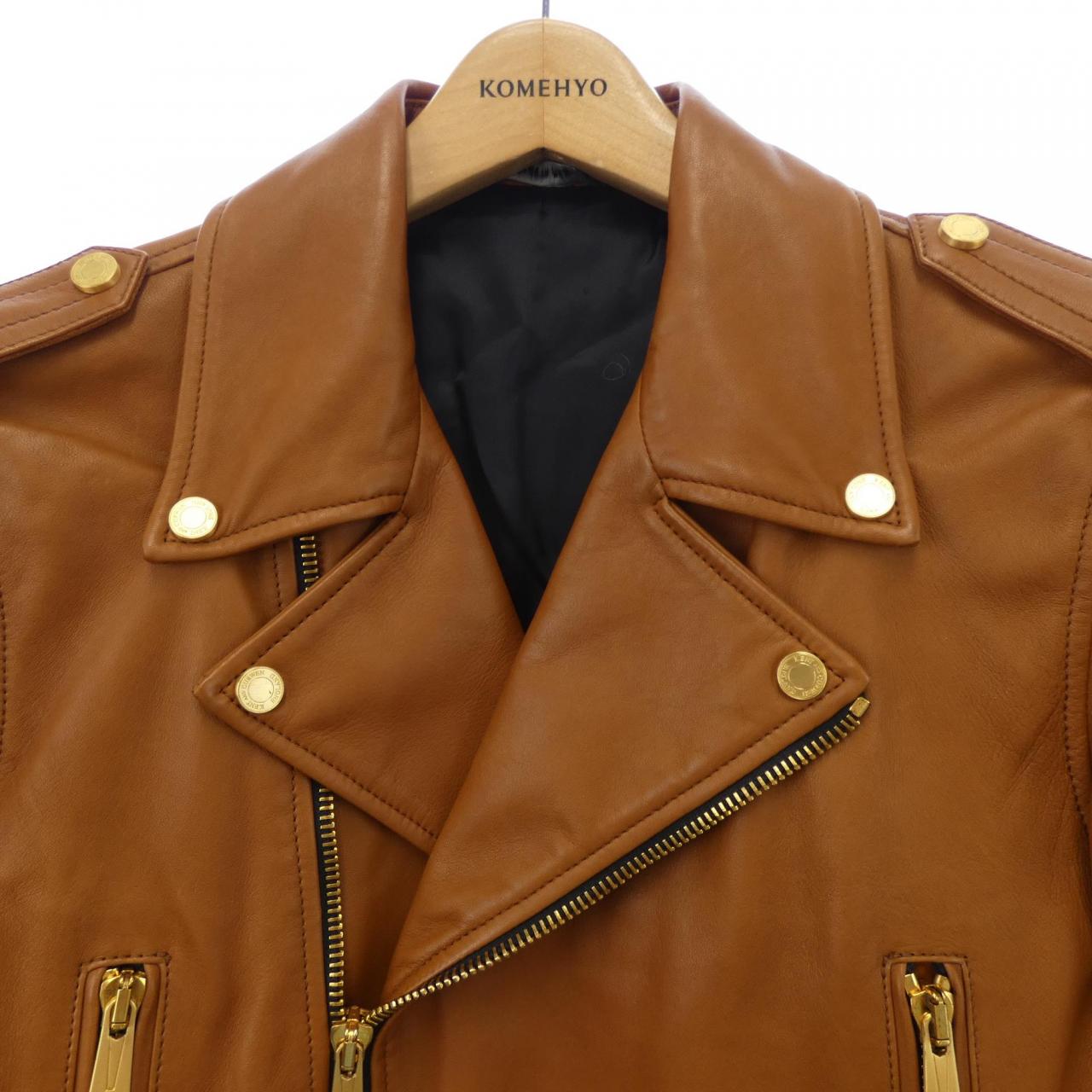 ケントアンドカーウェン KENT&CURWEN レザーライダースジャケット