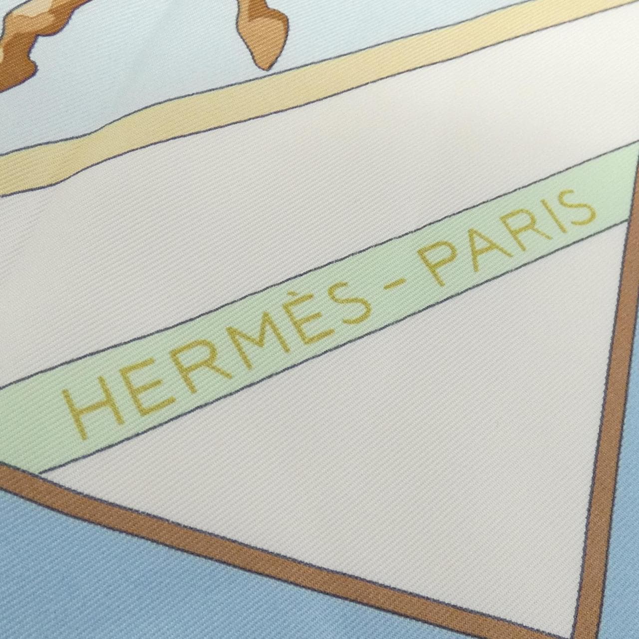 HERMES LES COURSES 卡雷 001682S 圍巾