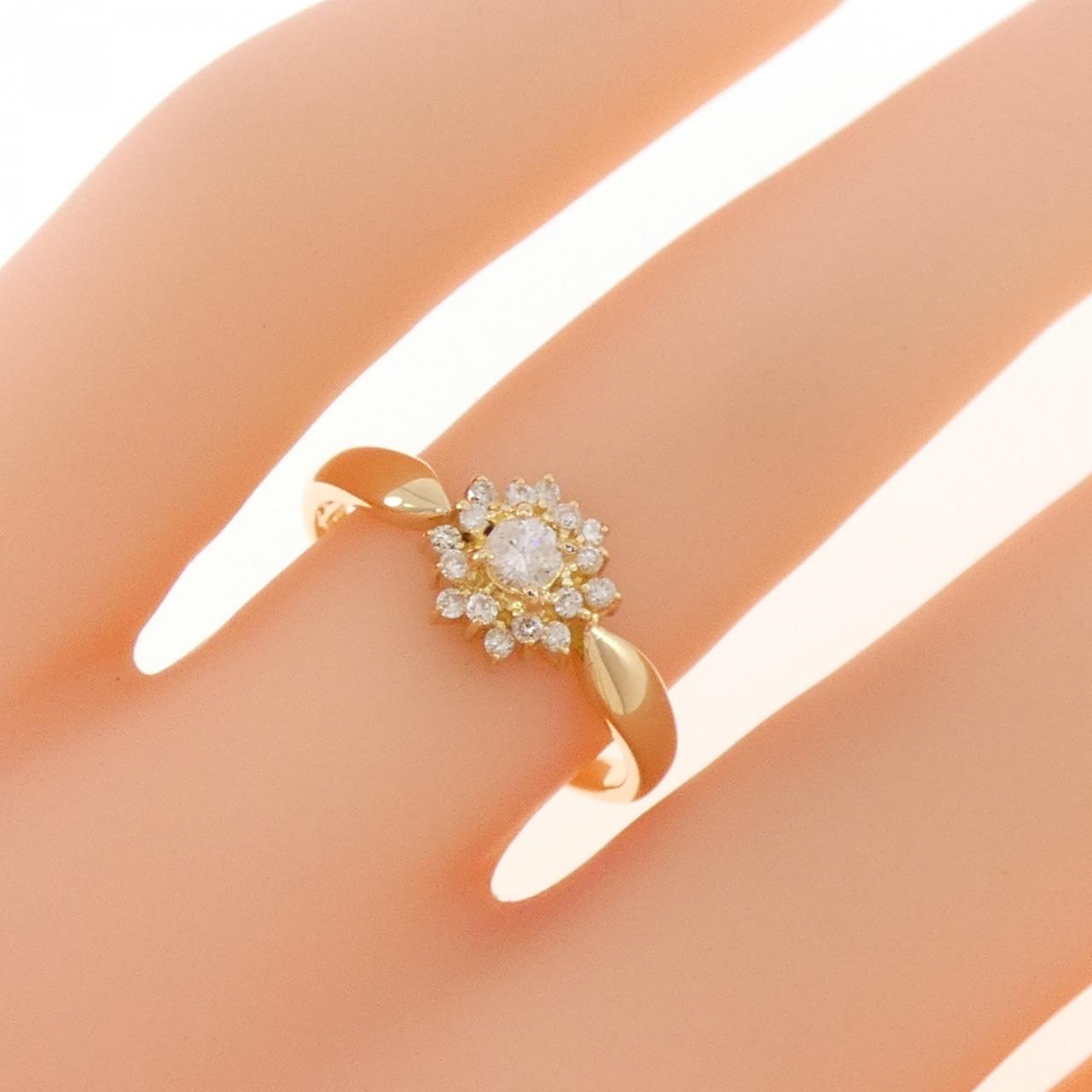K18YG ダイヤモンド リング 0.20CT