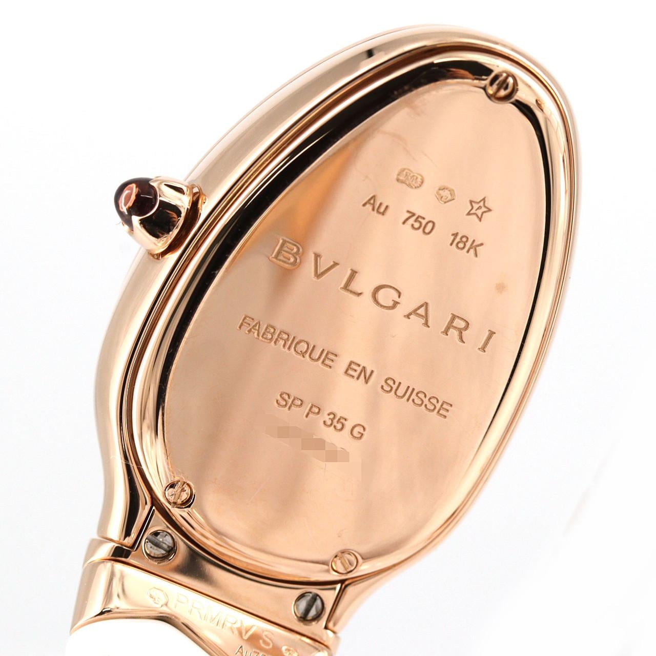 ブルガリ セルペンティスピガ セラミックxPG/D･ブレスD Sサイズ SPP35G/SPP35WGDWCGD1.1T PG･RG クォーツ