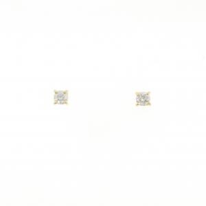 【リメイク】K18YG ダイヤモンド ピアス 0.10CT