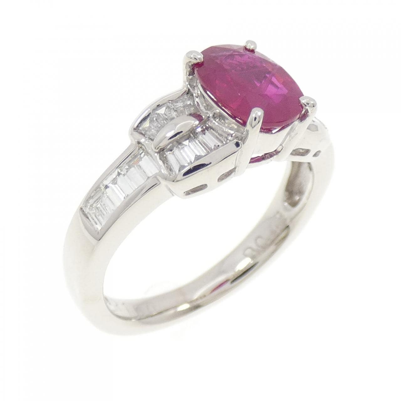 PT900 ルビー リング 1.07CT