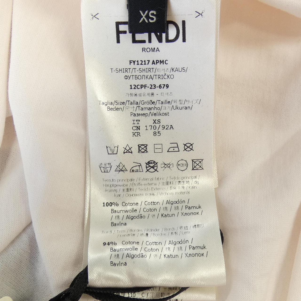 フェンディ FENDI FY1217 APMC Tシャツ
