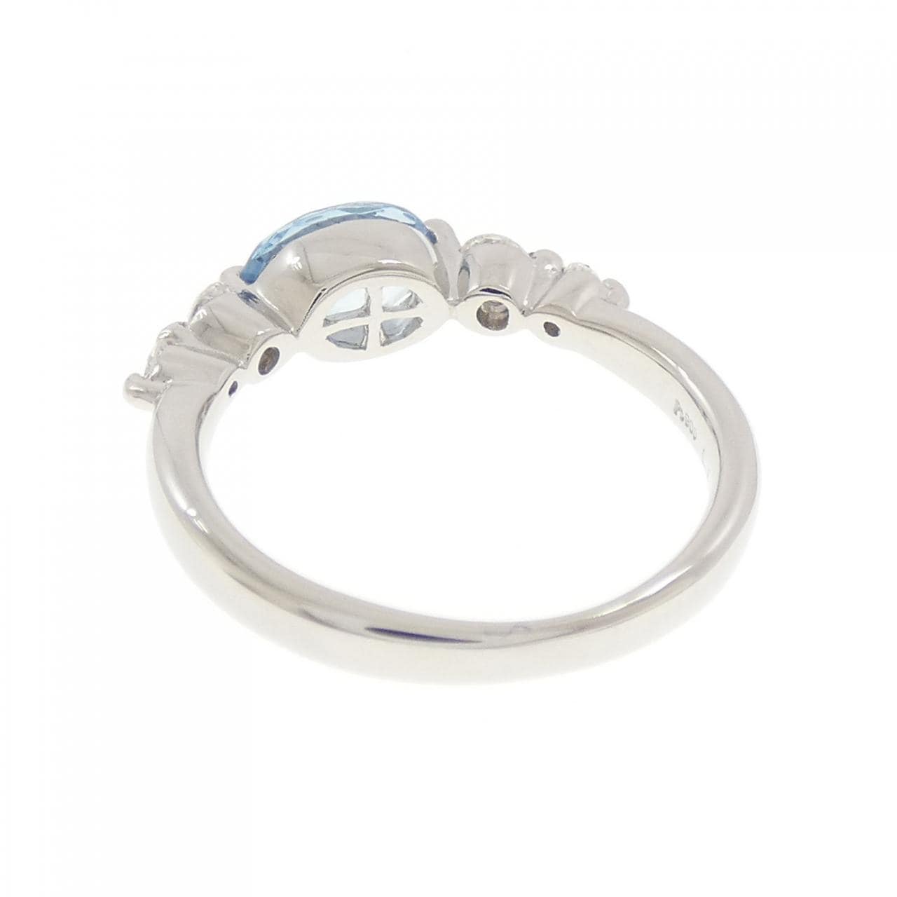 PT900 アクアマリン リング 0.63CT