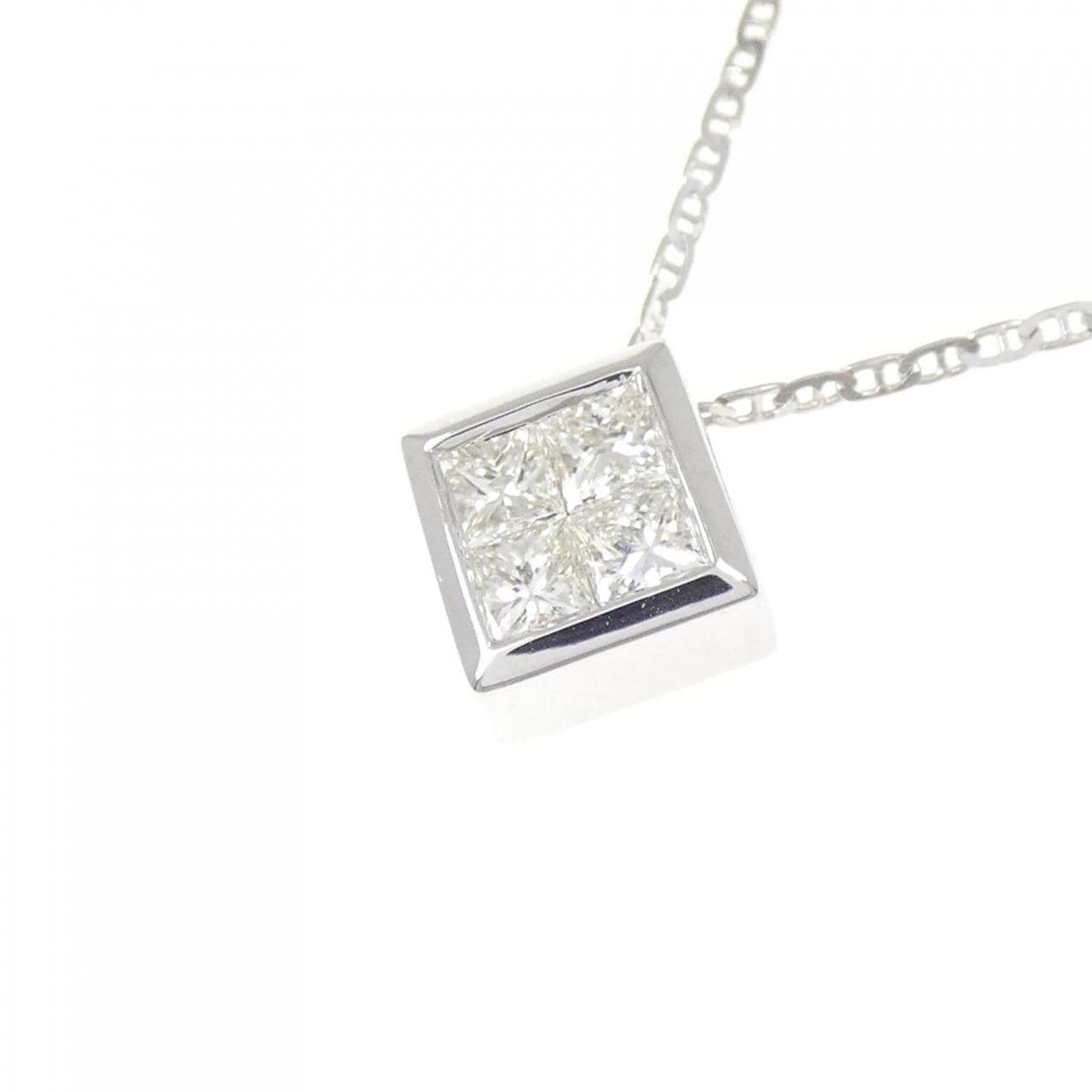 750WG ダイヤモンド ネックレス 0.51CT