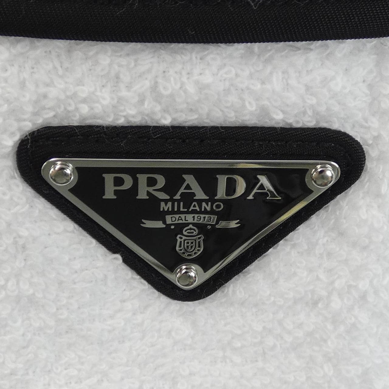 プラダ PRADA トライアングルロゴ コットンテリー ボウリングシャツ SC559 S212 1ZR3 S／Sシャツ