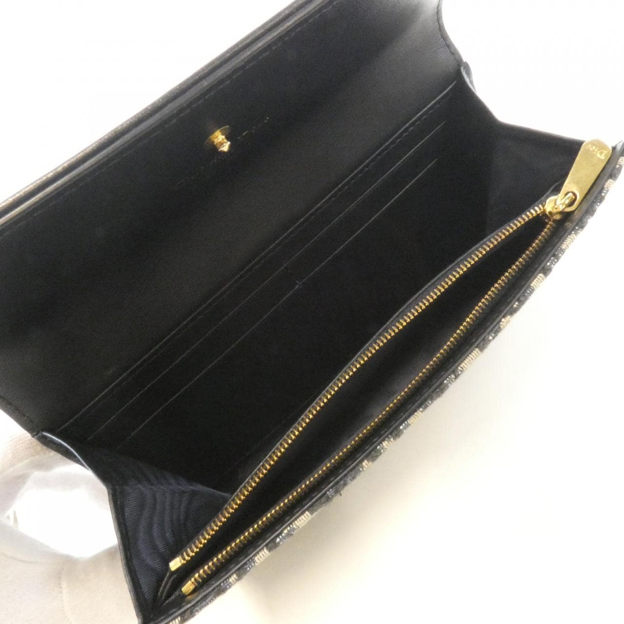 クリスチャンディオール DIOR OBLIQUE 30 MONTAIGNE VIOLET WALLET S2324UNKO 財布