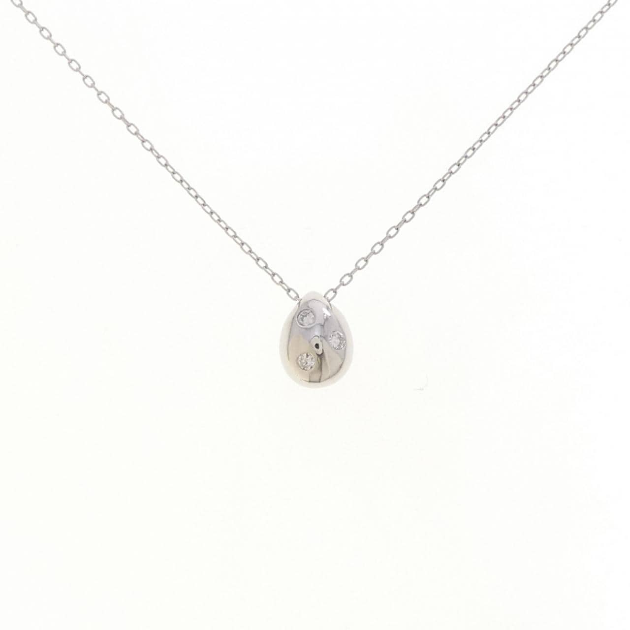 PT900/PT850 ダイヤモンド ネックレス 0.06CT