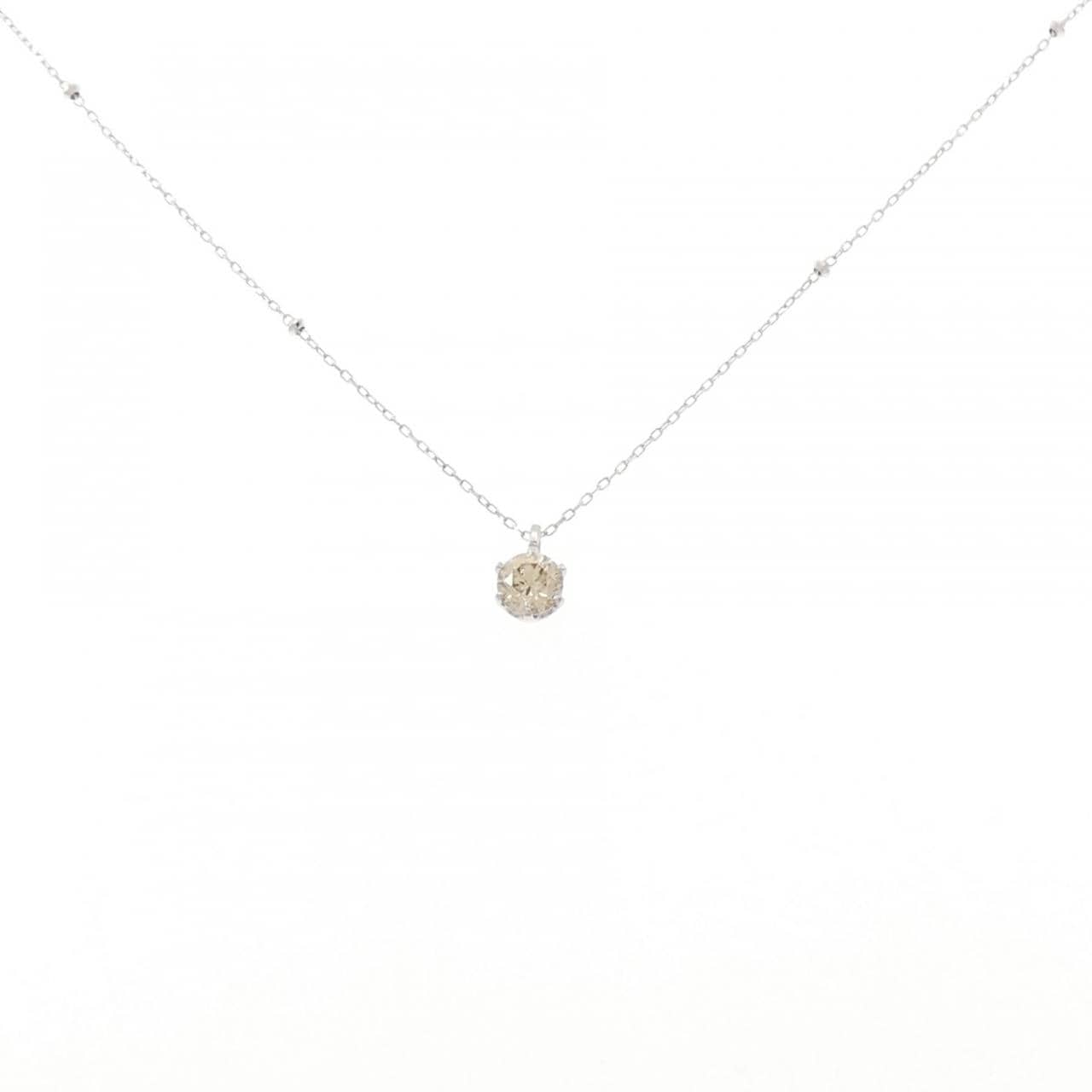 純PT/PT850 ダイヤモンド ネックレス 0.513CT