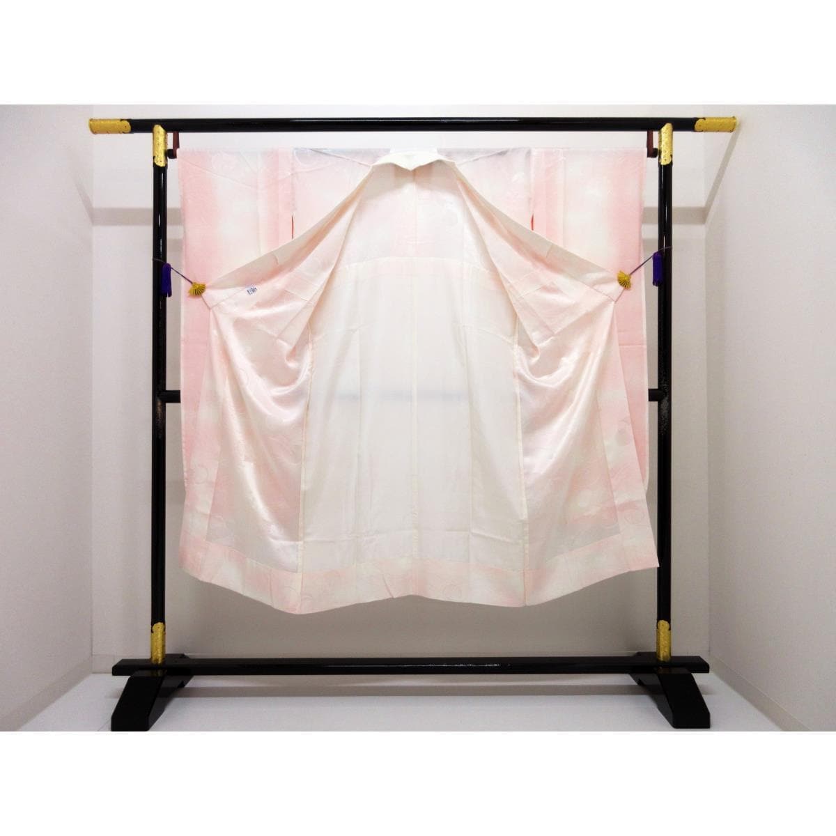 長衫振袖模糊染色衣寬L寸