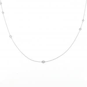 K18WG ダイヤモンド ネックレス 1.00CT