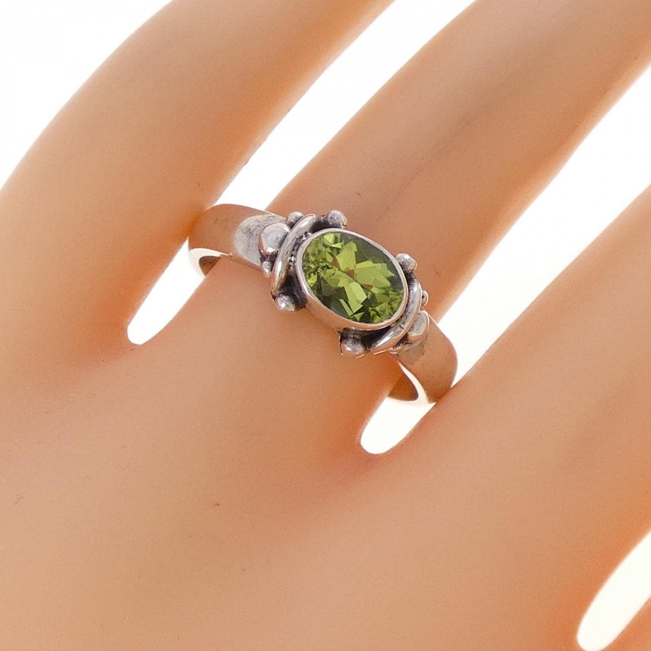 925SV ペリドット リング