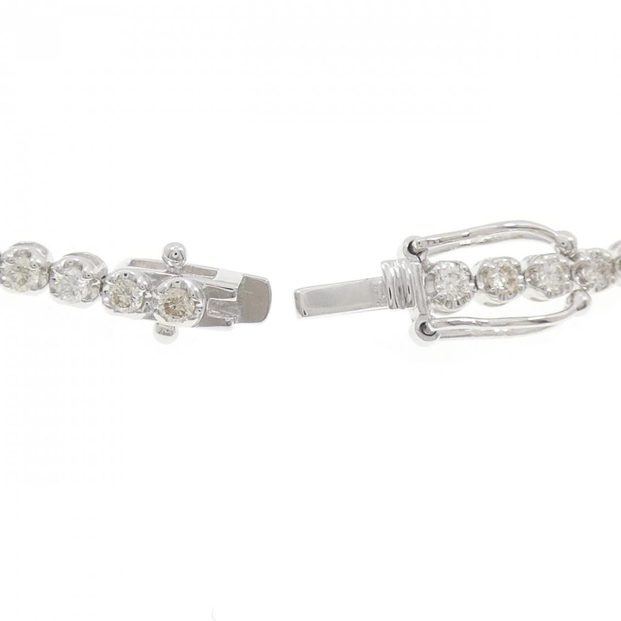 K18WG ダイヤモンド ブレスレット 2.00CT