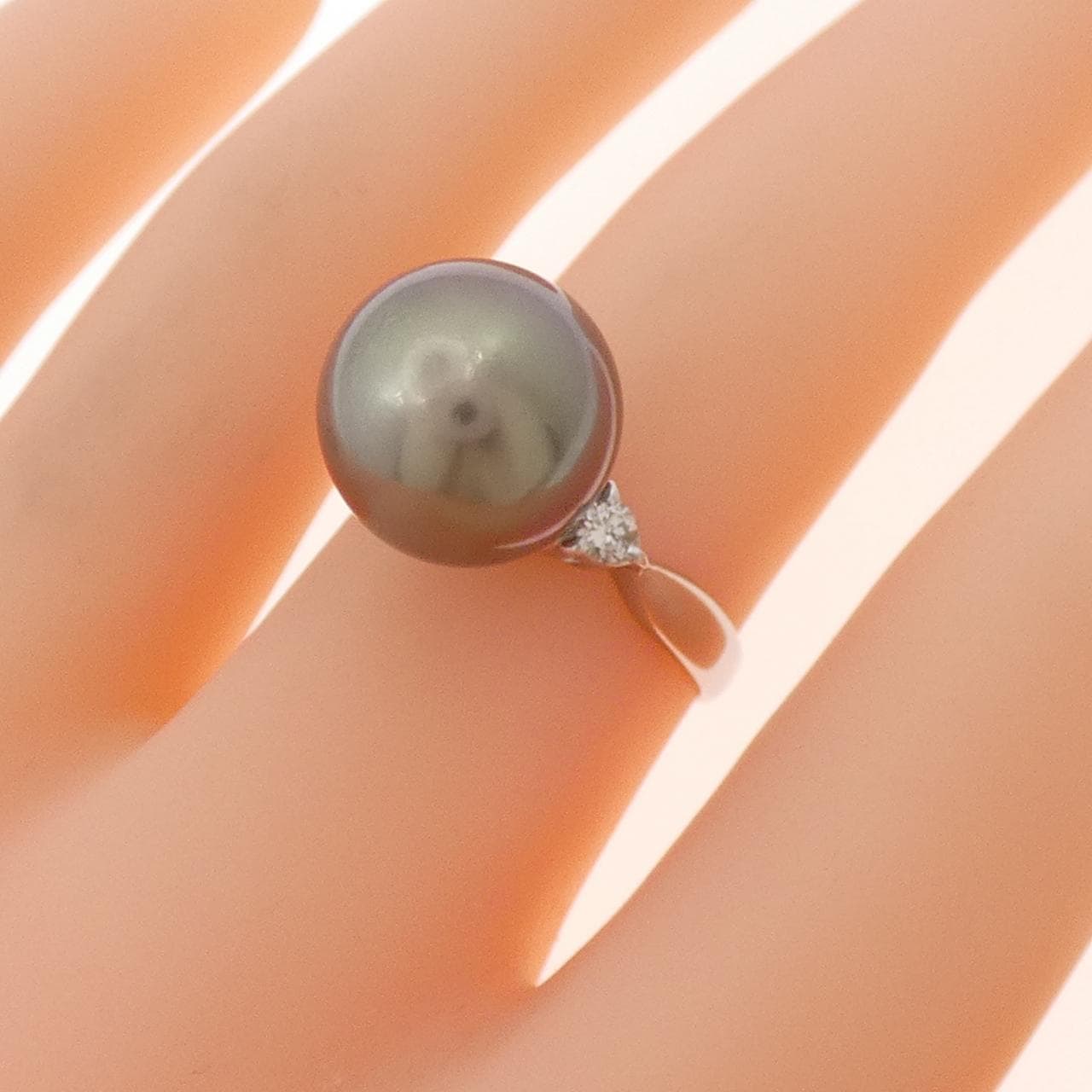 PT900 黒蝶パール リング 11.8mm