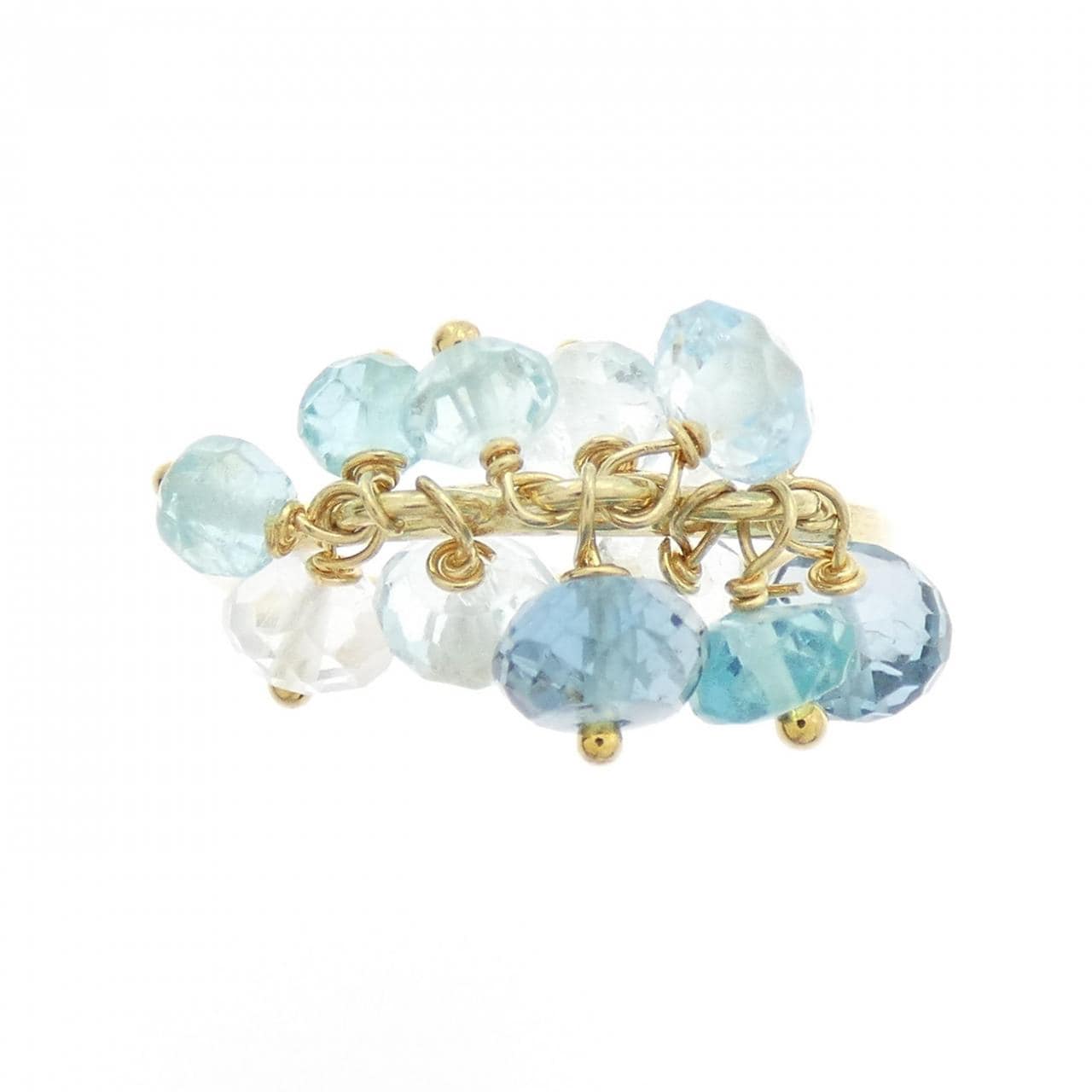 K18YG カラーストーン リング