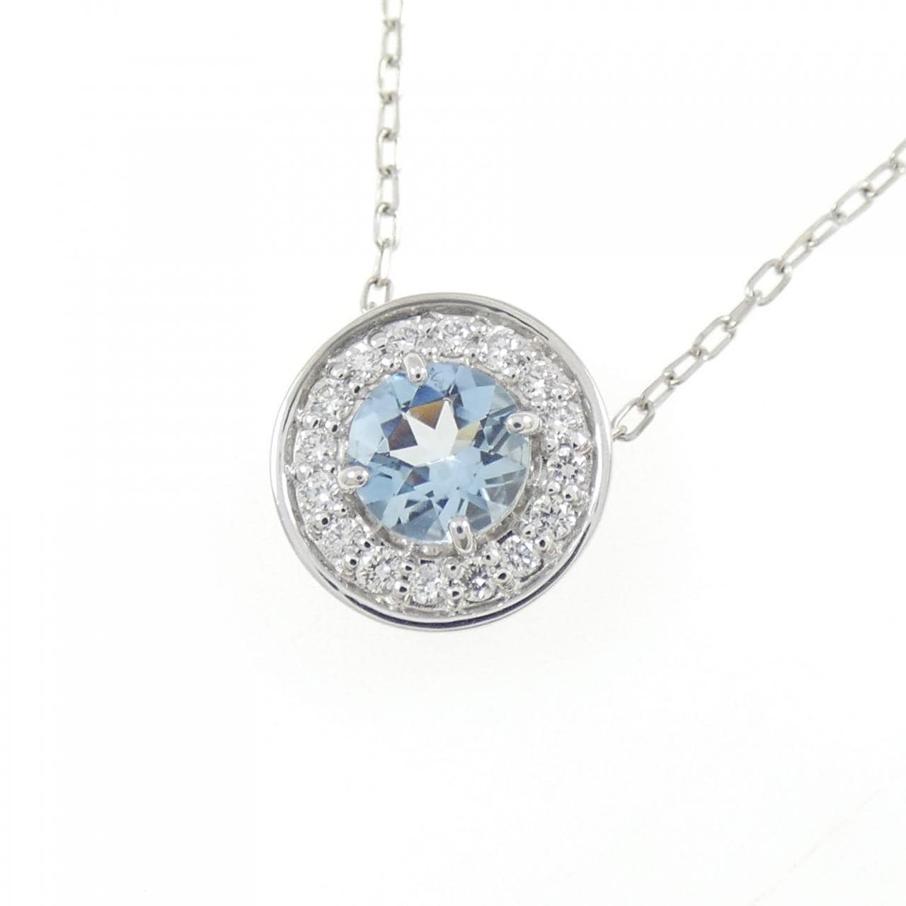 PT900/PT850 アクアマリン ネックレス 0.37CT