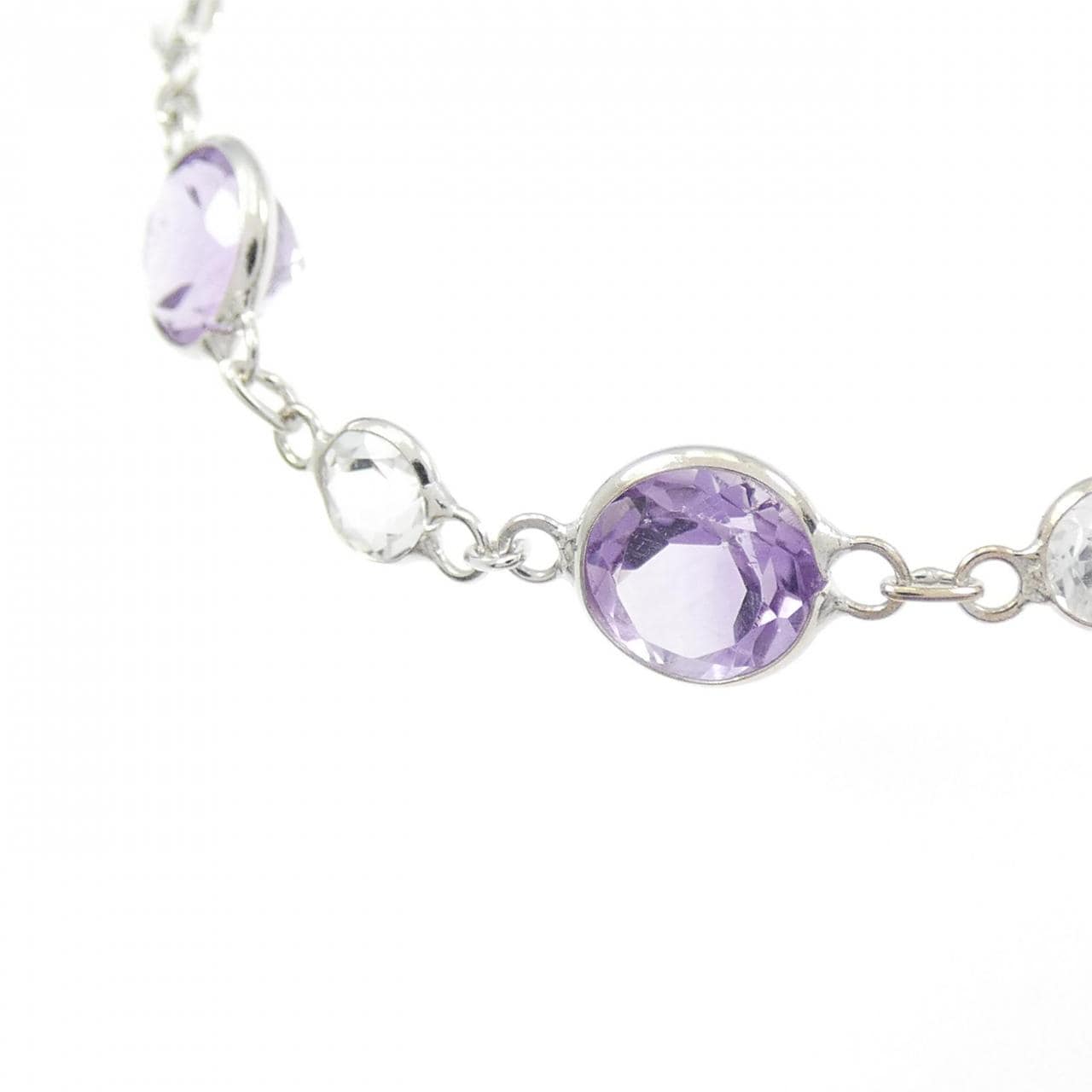 K18WG アメジスト ネックレス