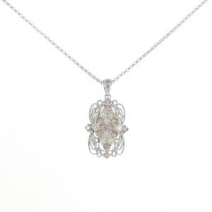 K18WG ダイヤモンド ネックレス 2.00CT